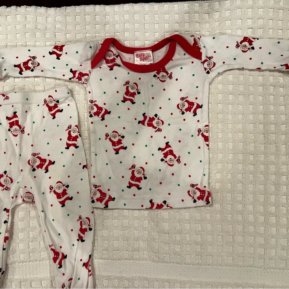 Vintage Baby B’gosh Christmas PJ Set 12 months - Picture 4 of 10